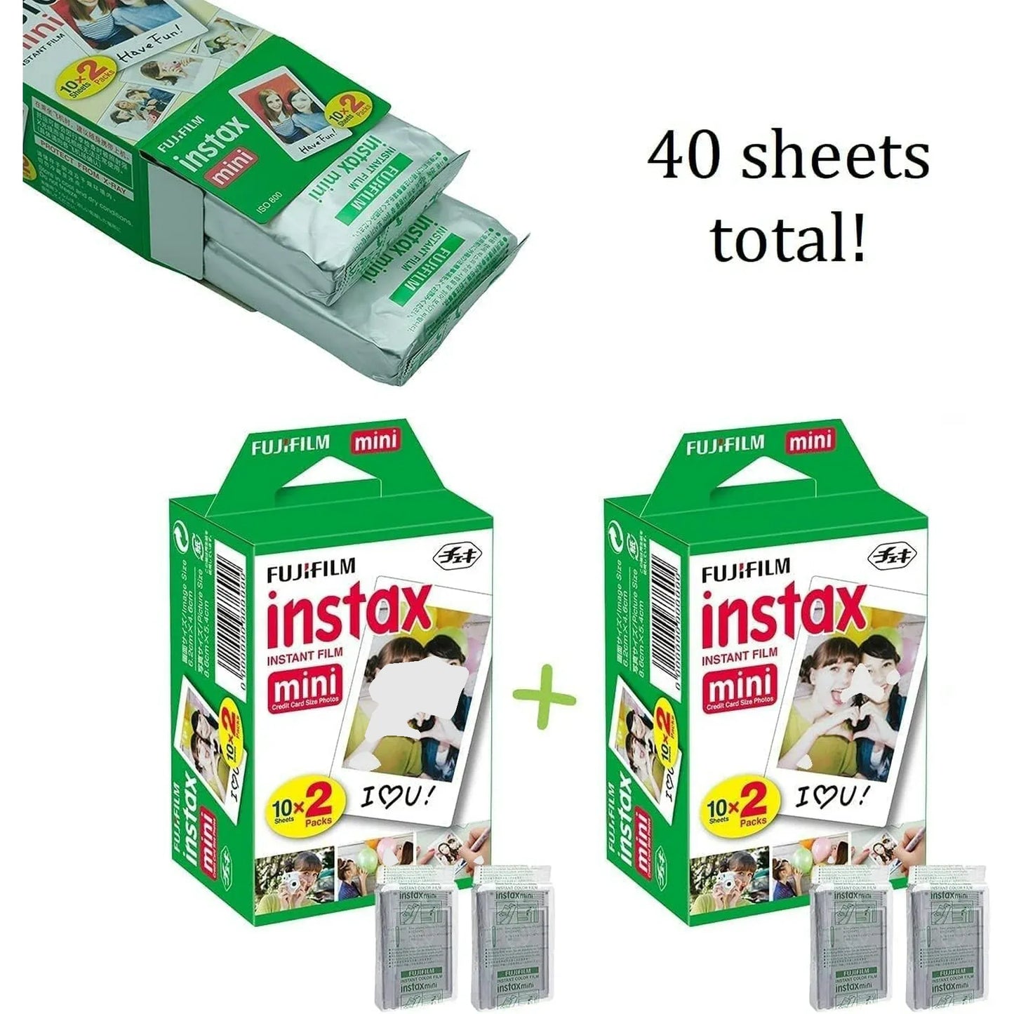 Fujifilm Instax Mini 12 Instant Camera with 40 Film Sheets, Shutter Accessories & Photo Album, Clay White