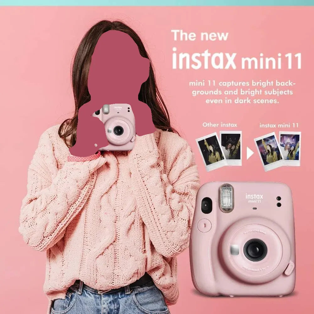 Fujifilm Instax Mini 11 Instant Camera with 40 Film Sheets, Shutter Accessories & Photo Album, Sky Blue