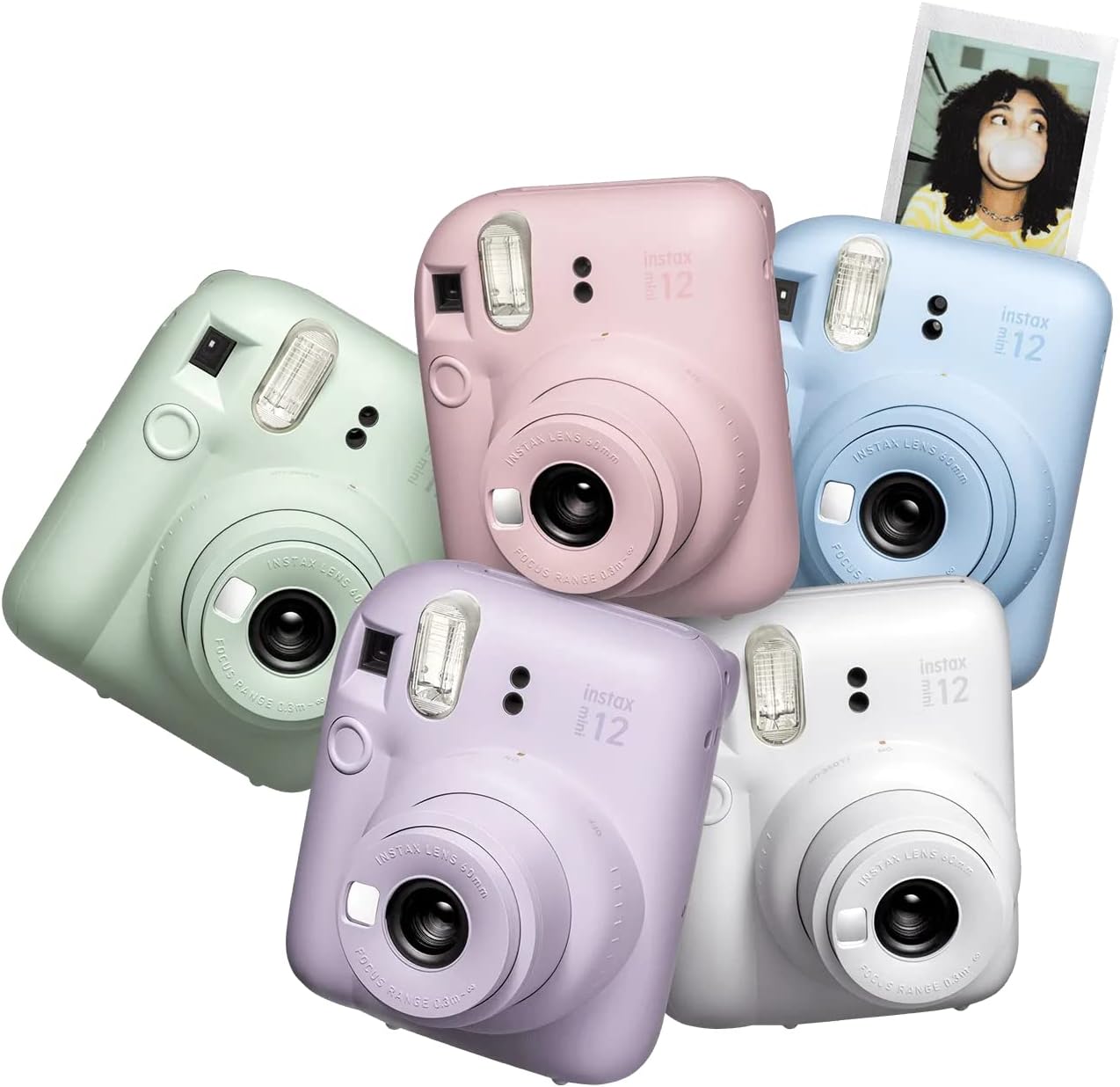 Fujifilm Instax Mini 12 Instant Camera with 40 Film Sheets, Shutter Accessories & Photo Album, Lilac Purple