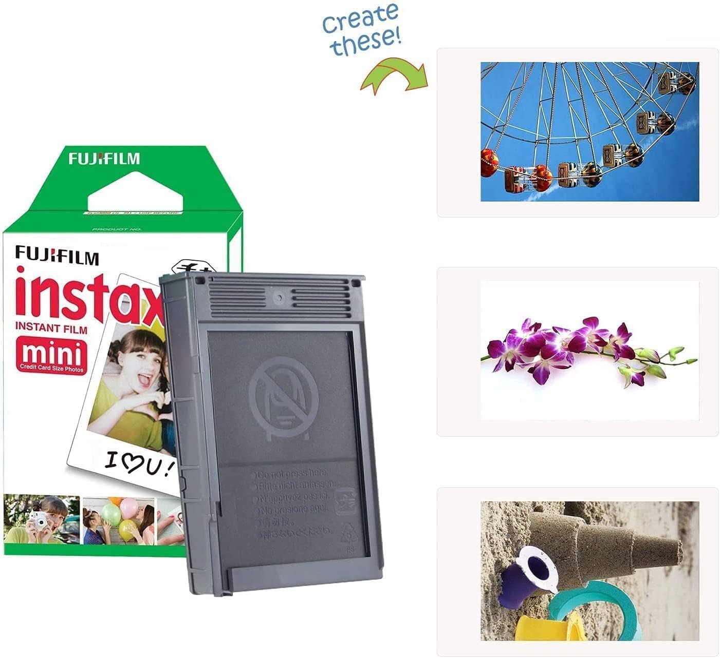 Fujifilm Instax Mini 12 Instant Camera with 40 Film Sheets, Shutter Accessories & Photo Album, Lilac Purple