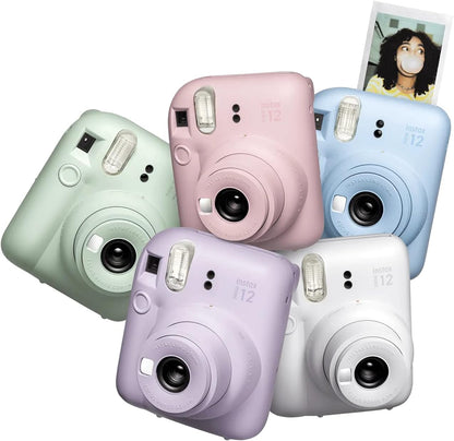 Fujifilm Instax Mini 12 Instant Camera with 40 Film Sheets, Shutter Accessories & Photo Album, Lilac Purple